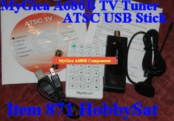 Contents of MyGica HDTV USB Stick TV Tuner A680B Windows 7